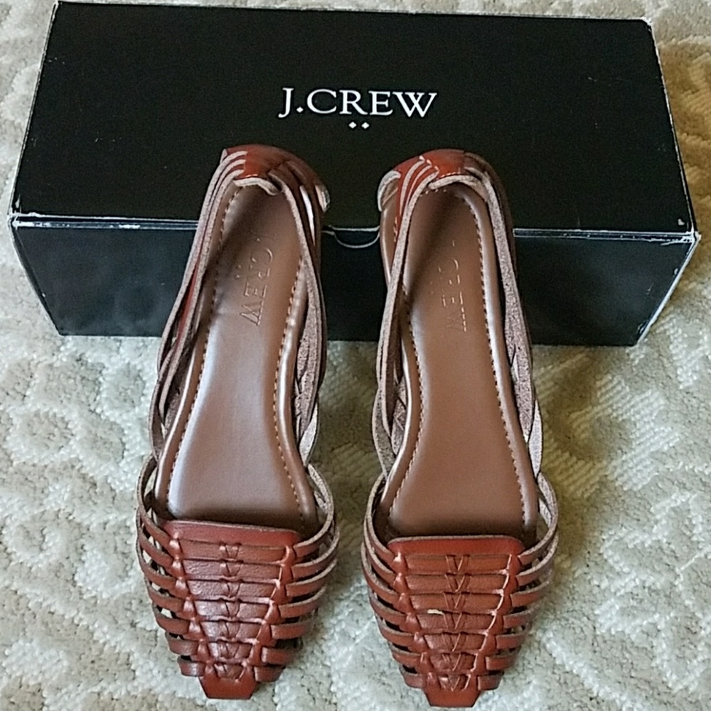Jcrew leather Huarache sandals